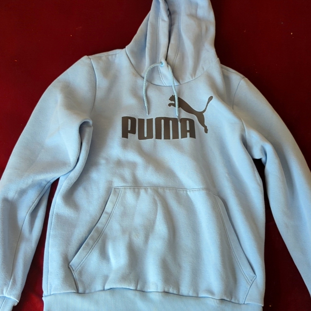 Light blue puma hoodie